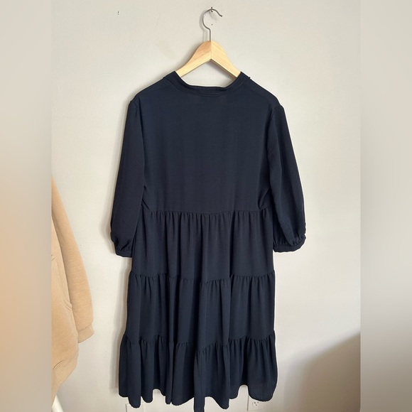 Joseph Ribkoff Navy Dress - Picture 2 of 3